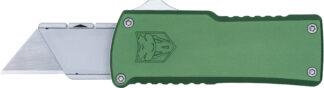 Cobratec Knives CTOTFUTODG OTF Utility Knife OD Green Aluminum Blade