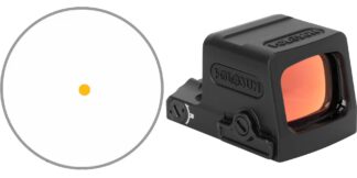 Holosun EPS Carry 1X Red Dot 2 MOA Gold Dot Enclosed Pistol Sight Black Anodized