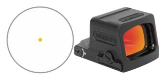 Holosun EPS Gold Dot Enclosed Pistol Red Dot 1X 2 MOA Black