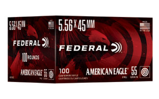 Federal American Eagle 5.56 NATO/.223 Rem 55 gr FMJ 100 Rounds