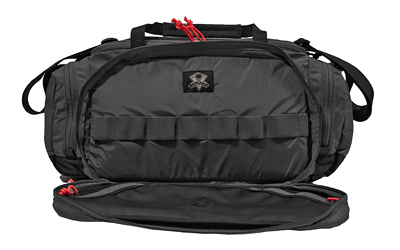 Grey Ghost Precision Range Bag 500D Cordura Nylon, Black with Red Zipper Pulls