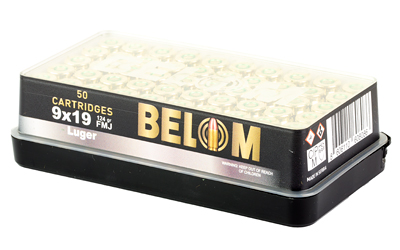 Global Ordnance Belom 9mm 124Gr FMJ 50 Rounds