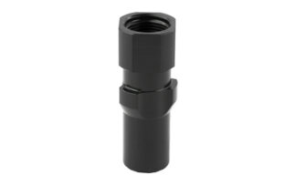 Griffin Armament 3-Lug Adapter M13.5x1 LH 1.43 in Length, 17-4 Stainless Steel Black Melonite QPQ