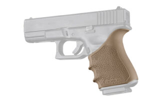 Hogue HandALL Beavertail Grip Sleeve for Glock 19/23/32/38 Gen 3-4, Flat Dark Earth Rubber
