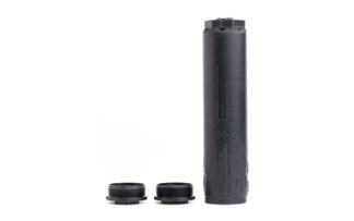 HUXWRX Flow Range 36 Ti Direct Thread Suppressor, Multi-Caliber, 6.70 in, Black