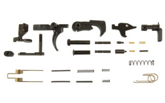 KAK Industry AR-15 Lower Parts Kit, Black (No Grip/Trigger Guard)