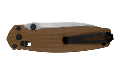 Kershaw Broadside Folding Knife 3.50 in D2 Steel Spear Point Blade, Tan G10 Handle