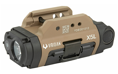 Viridian X5L Gen 3 Universal Mount Tactical Light with Green Laser, Flat Dark Earth