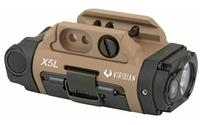 Viridian X5L Gen 3 Universal Mount Tactical Light with Green Laser, Flat Dark Earth