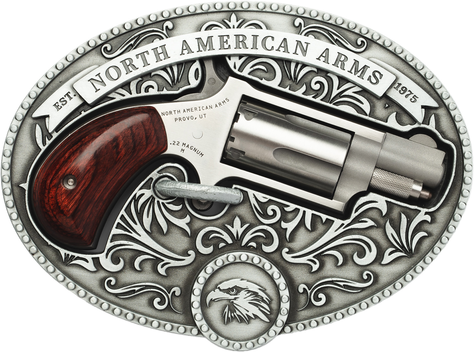 North American Arms Chuckwagon Single Action Only .22 Magnum, 1.13 in Barrel, Matte Stainless, 5 Rounds