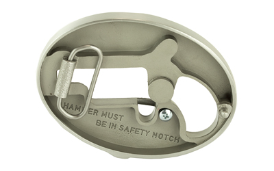 North American Arms Oval Belt Buckle for 1 1/8in Long Rifle, Secure Clip Release