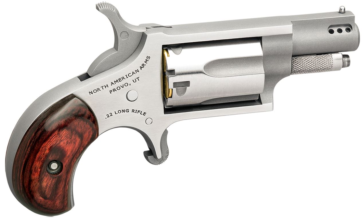 North American Arms Mini .22 LR 1.125 in Ported Single-Action Revolver, 5 Rounds