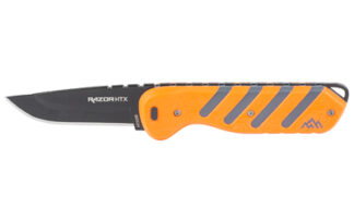 Outdoor Edge Razor HTX 3" 420J2 SS Fixed Blade Knife Orange/Gray Handle