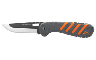 Outdoor Edge Razor HTX Folding Knife, 3 in 420J2 SS Blade, Gray/Orange Handle