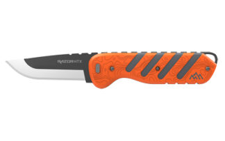 Outdoor Edge Razor HTX Folding Knife with 3.50 in 420J2 SS Blade, Gray/Orange