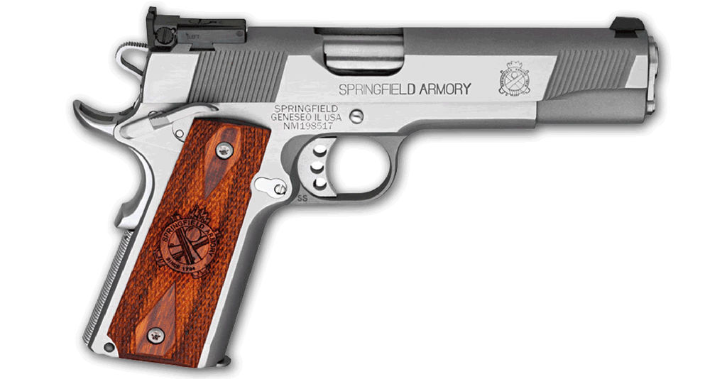 Springfield Armory Government 1911 9mm Single Action Pistol, 5 in Stainless Barrel
