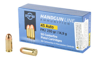 Prvi Partizan PPH45F .45 ACP 230 gr FMJ 50-Round Box