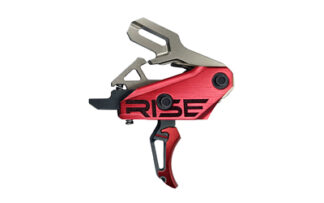 Rise Armament Rev 535 Drop-In AR Trigger, Black/Red