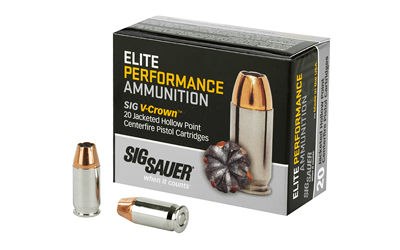 SIG Sauer Elite V-Crown .380 ACP 90 Grain JHP, 20 Rounds Per Box