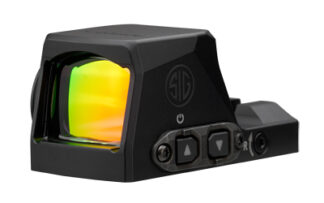 SIG Sauer Romeo-X Compact 1x 24mm 3 MOA Green Dot Red Dot, SHIELD RMSc Mount, Black Matte