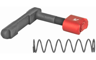 Strike Industries AR Style Billet Magazine Catch, Red 6061 Aluminum Release Button