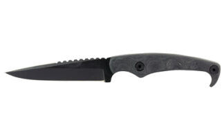 Stroup MK2 Fixed Blade Knife, 4 in 1095 Steel, Cerakote Black, Sheath Included