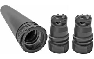 Sylvan Arms SA30Ti Suppressor Kit 30 Cal, Titanium, 1.5 in Dia, 8.2 in, Black (1/2x28 to 5/8x24)