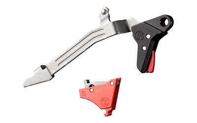 Timney Alpha Competition Trigger for Glock Gen 6, 3 lb, Black/Red