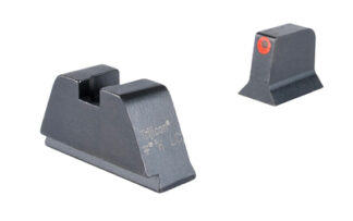 Trijicon GL201C601138 Suppressor/Optic Height Night Sights, Green Lamps, Orange Front