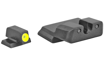 Trijicon HD 3-Dot Night Sight Front/Rear Set for S&W M&P Shield, Yellow Outline