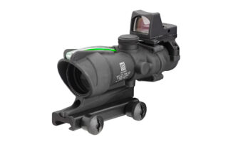 Trijicon ACOG 4X32 .223 Green Chevron Scope with RMR Type 2, Matte Black Finish