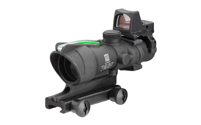 Trijicon ACOG 4X32 .223 Green Chevron Scope with RMR Type 2, Matte Black Finish
