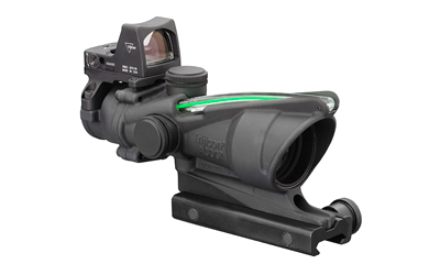 Trijicon ACOG 4X32 .223 Green Chevron Scope with RMR Type 2, Matte Black Finish