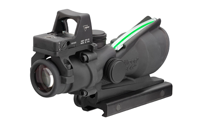 Trijicon ACOG 4X32 .223 Green Chevron Scope with RMR Type 2, Matte Black Finish