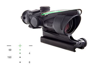 TRIJICON ACOG BAC 4X32 300BLK CRSHR GRN