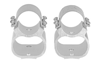 Weaver See-Thru 2-Piece Base/Rings, to Receiver Mount, All-Steel, See-Thru/Lock Ring