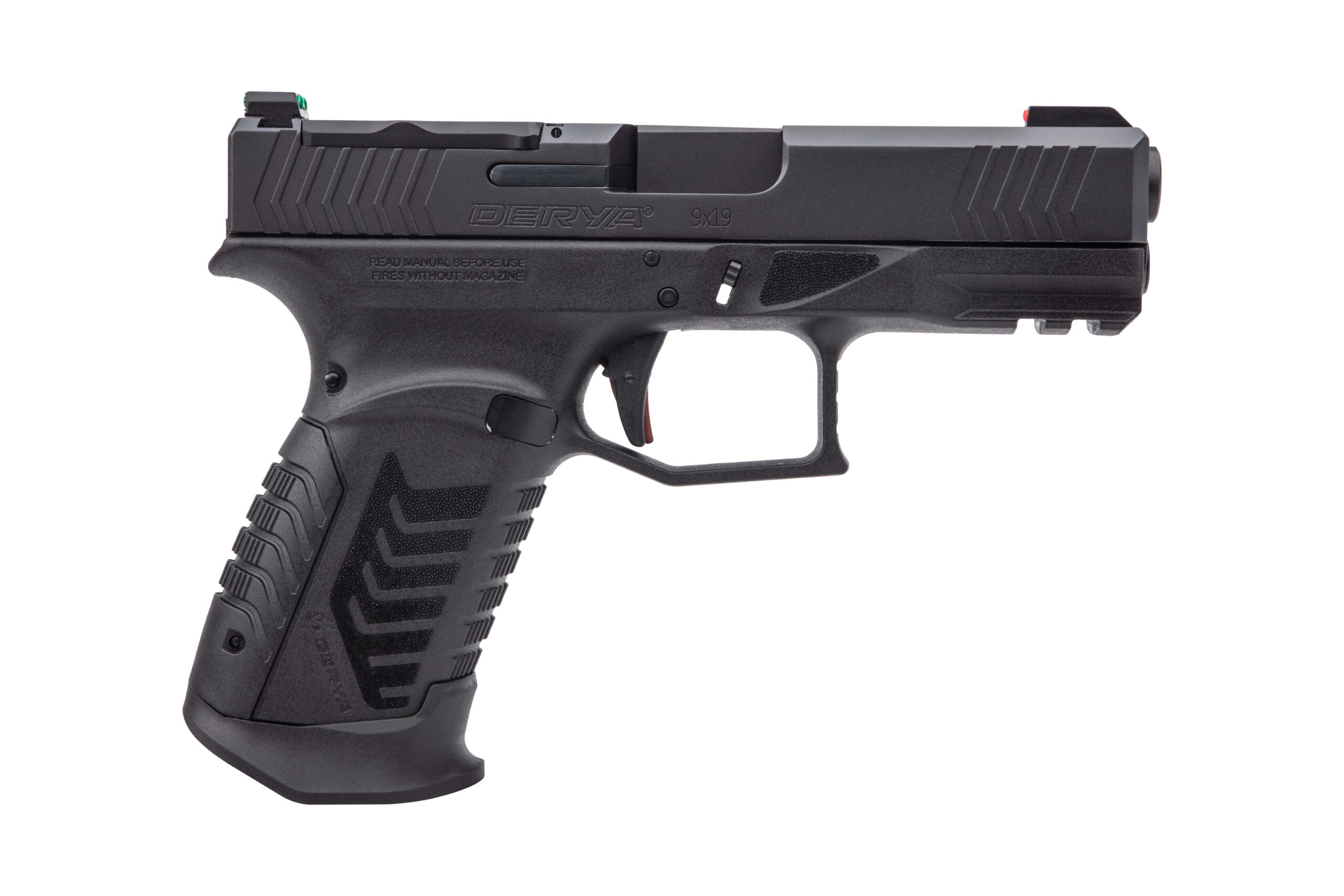 Derya DY9 9mm Semi-Auto Pistol 3.86" Barrel 10+1 Optic-Ready Serrated Slide Black