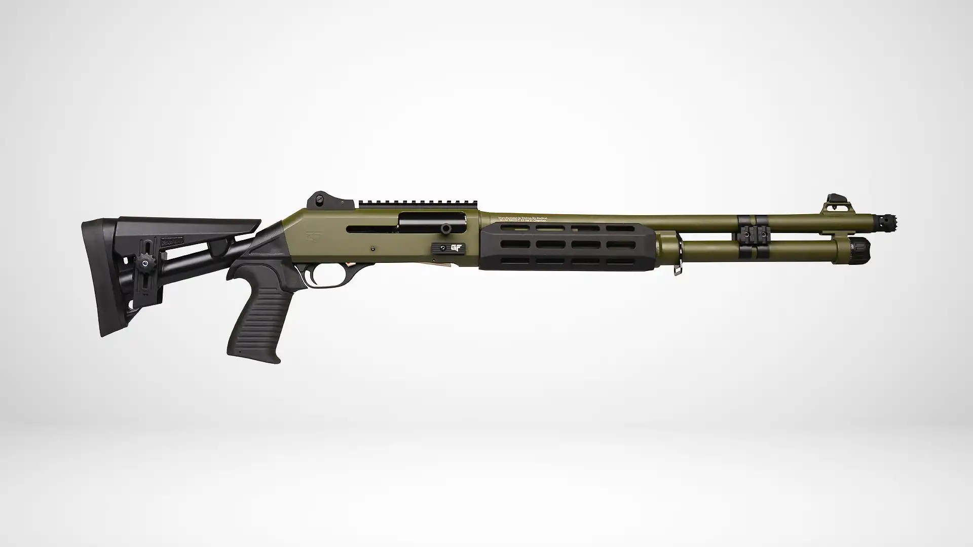 GForce Arms GF4 12 Gauge 18.5 in Semi-Auto Shotgun, 5+1 Rounds, ODG/Black, M-LOK