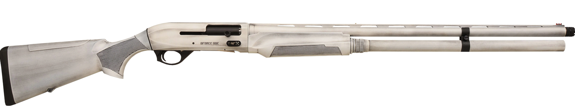 GForce Arms GForce One Semi-Auto 12 Gauge 28 in, 3+1, Fixed HIVIZ Sights, White/Snow Finish