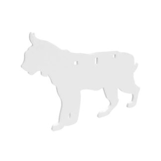 Birchwood Casey AR500 3/8 in Steel 1 Hole Animal Silhouette Target - Bobcat