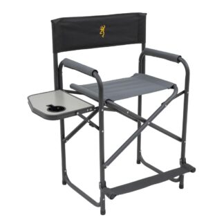 ALPS Brands Browning Director’s Chair XT Plus Folding Camping Chair Charcoal/Grey