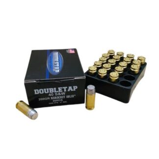 Double Tap Ammunition 40 S&W Hardcast Solid 200gr 20 Rounds