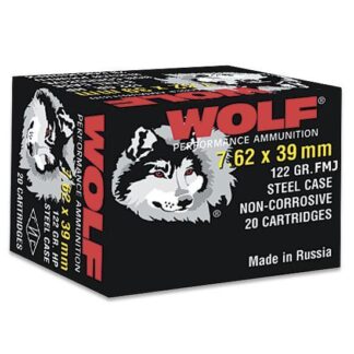 Wolf WPA Polyformance 7.62x39mm 123gr FMJ 20-Round Steel Case