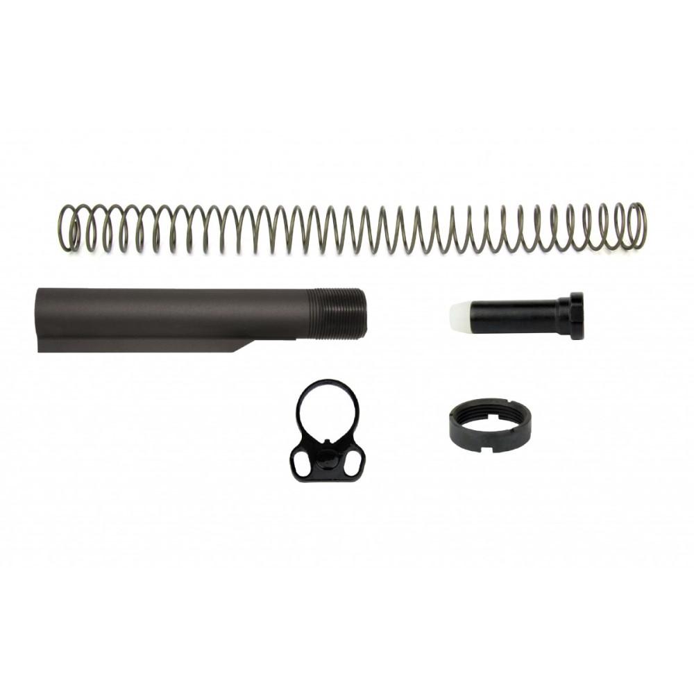 TacFire AR-10 Carbine Buffer Tube Kit .308, 6-Position, Dual Loop End Plate