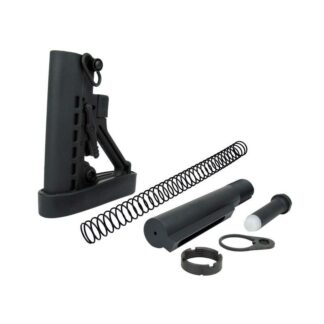 TacFire Mil-Spec Stock Kit for AR-15/M4, 6-Position Stock and 3 oz Buffer