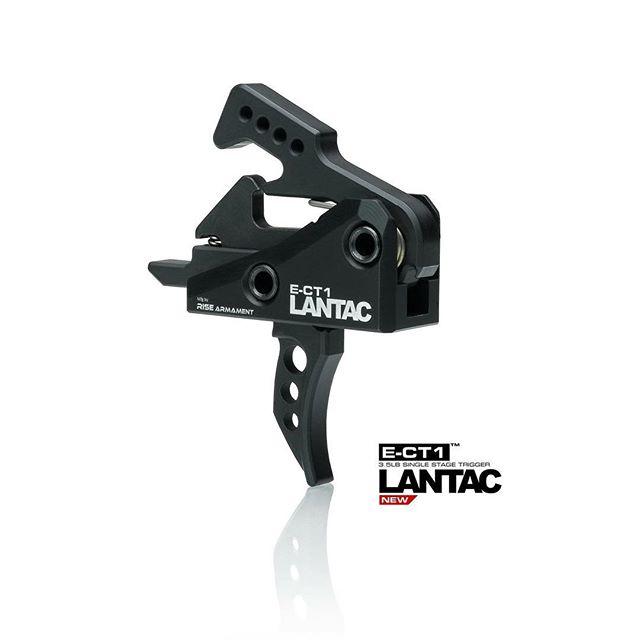 Lantac E-CT1 Single Stage Trigger 3.5 lb Curved, Black