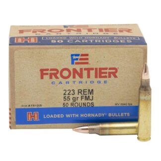 Hornady Frontier .223 Rem/5.56 NATO 55 gr FMJ 3240 fps 50 Rounds Per Box