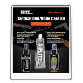 Flitz Tactical Gun & Knife Care Kit Polish Cleaner Sealant Microfiber Cloth