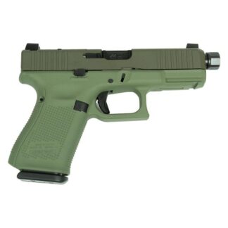 Glock V-Series Model 19 OD Green Cerakote Handgun 9mm Luger 15rd Magazines (3) 4.6" Threaded Barrel Austria Made