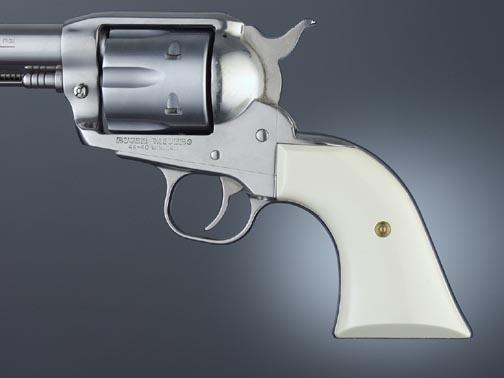 Hogue Cowboy Action Grips for Ruger Super Blackhawk, Ivory Polymer Micarta Panels
